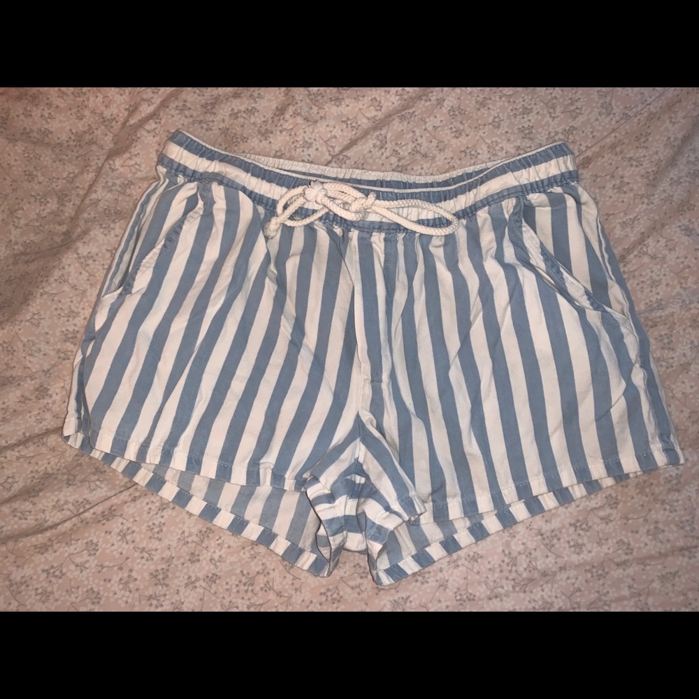 aerie striped shorts